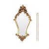 GildedWall Mirror Ornate Wall with Chain Carved for Decorators, Homeowners, Entryway,