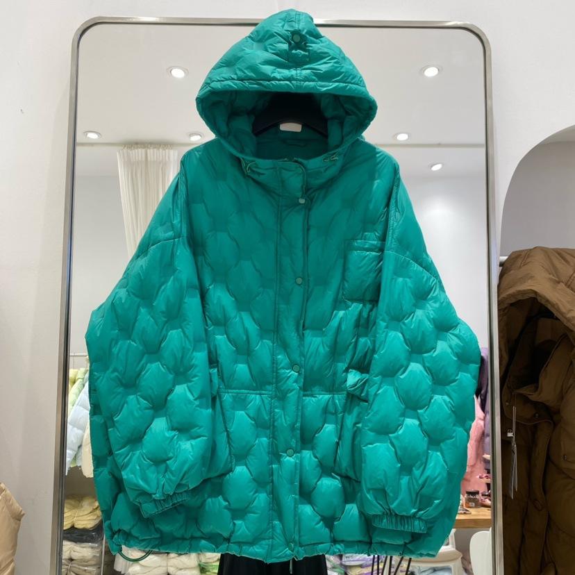 

Осенне-зимняя куртка-пуховик с капюшоном, парка оверсайз, пуховое пальто, теплая верхняя одежда с длинным рукавом One Size