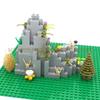 MOC Ziegelstein Fels Dreieckiger Fels Steingarten Stein Wandplatte Barbakan Wallanlage Berg Baustein DIY Erleuchten Kompatibel mit Spielzeug