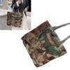Vintage Canvas Bag Single Sided Embroidery Exquisite Ethnic Style Canvas Shopping Bag for Shopping Gift