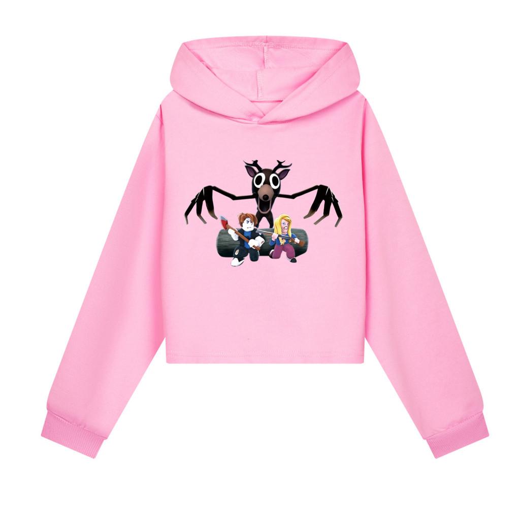 

Детские Девочки 99 Ночей в Лесу Принт Повседневный Толстовка с Длинными Рукавами и Капюшоном Топ 140cm розовый