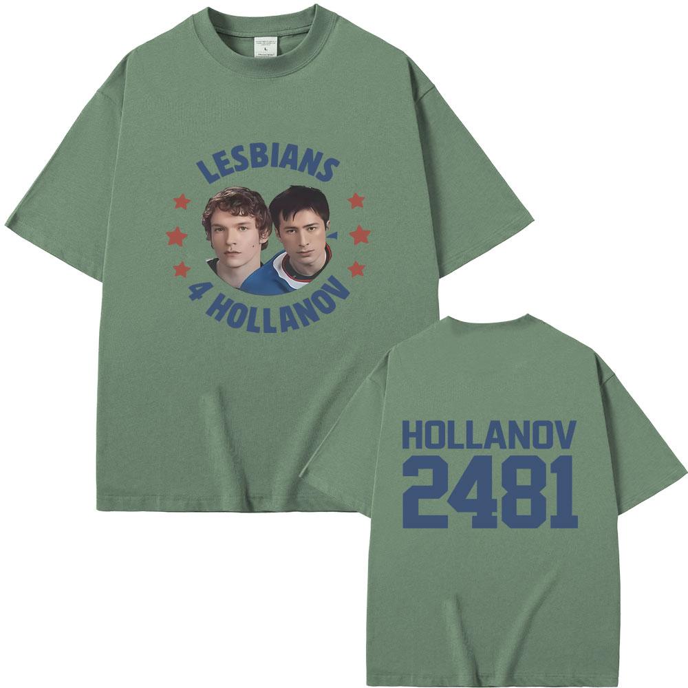 

Heated Rivalry Shane Hollander Ilya Rozanov Hollanov 2481 Tshirt Men Women Oversized Streetwear Unisex Vintage T Shirts Tops 4XL