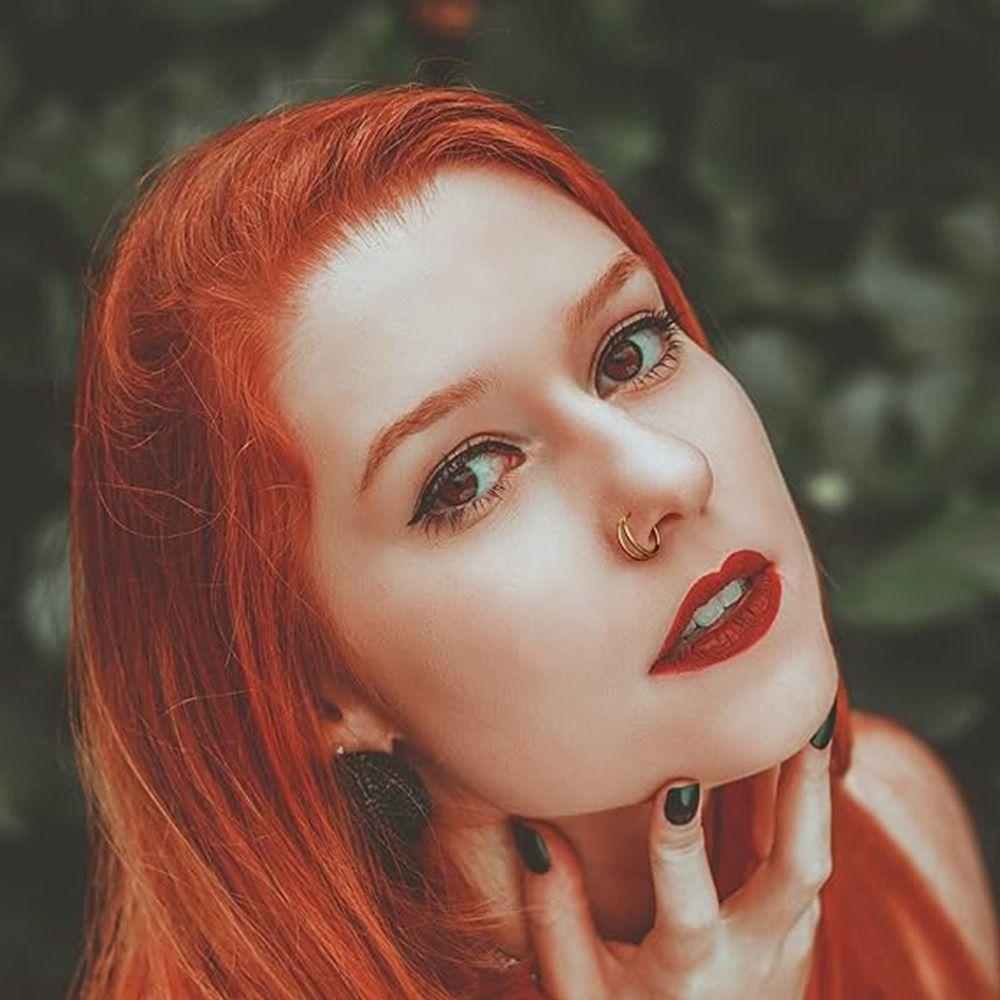 925 Sterling Silver Nostril Piercing Jewelry 18K Gold Plated Cartilage Hoop Fashion Ear Clip  Women