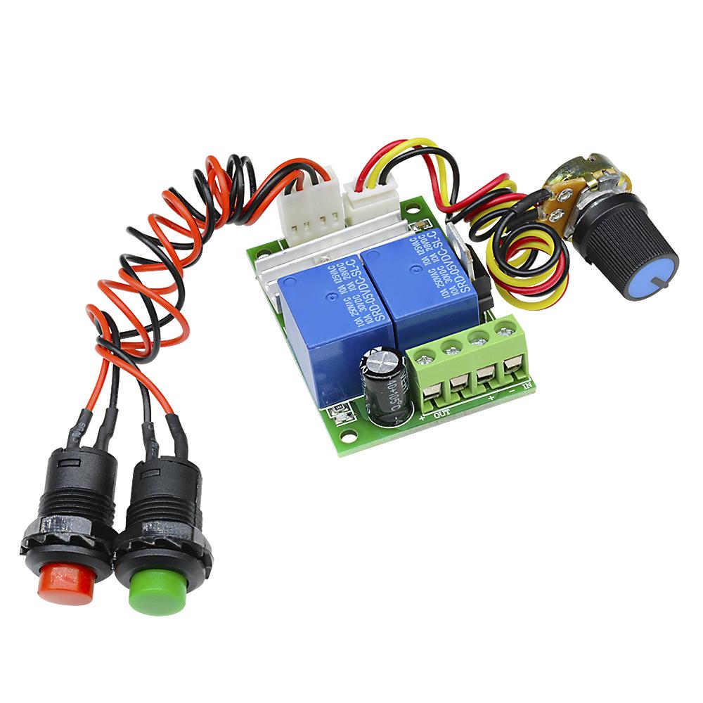 DC 12V 3A 21kHz PWM DC Motor Speed Regulator Controller Adjustable Speed Control Reversible Relay Module 6V-24V