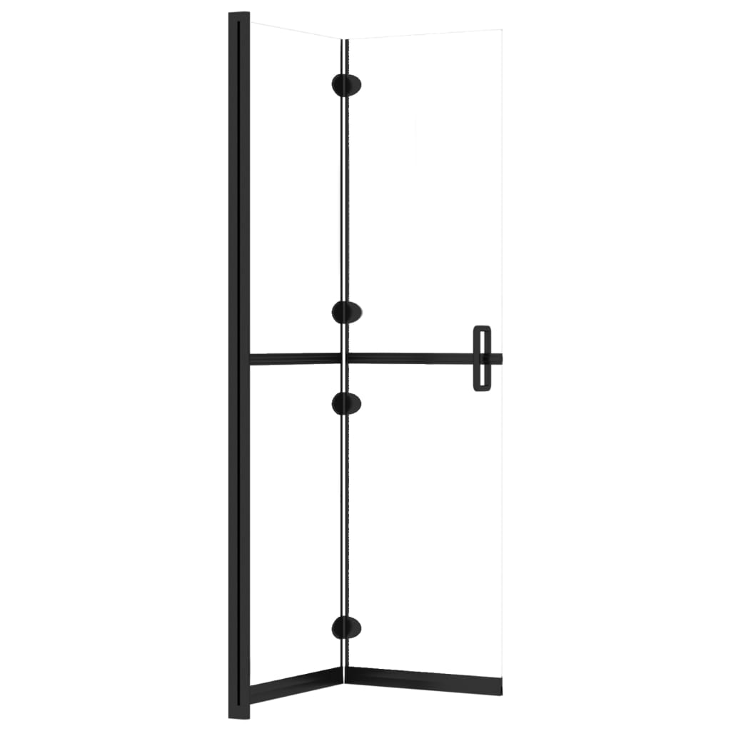 Vidaxl Foldable Shower Wall, Transparent Glass, 100X190 Cm
