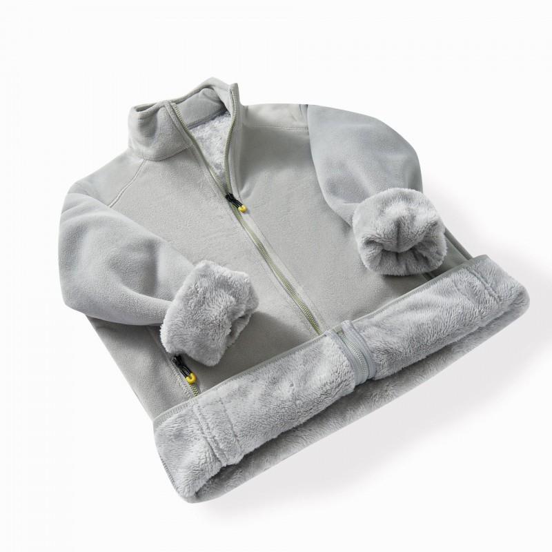 Women Men Fleece Jacket Warm Windproof Polar Top Outdoor Casual Plus Size Thermal Coat