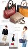 Sakura Genuine Leather Crocodile Embossed Tote Bag Japanese-Made (Grey Beige)