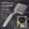 Men's Electric Hair Clippers Haircut Flat Head Comb Slope Positioning Haircut Comb Hand Push