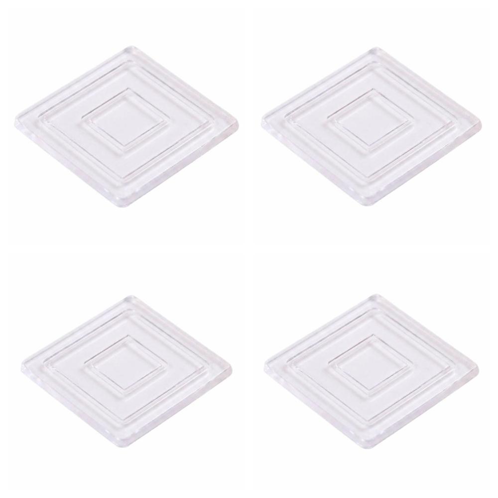 4Pcs Self Adhesive Silent Table Foot Mat Transparent Sofa Chair Foot Fixed Pads  Sofa Corner
