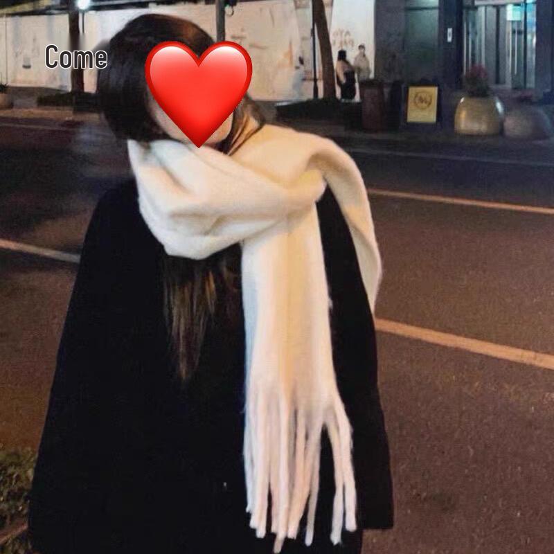 Korean Imitation Cashmere Plaid Scarf for Women - Thick, Warm, Versatile Autumn/Winter Fashion