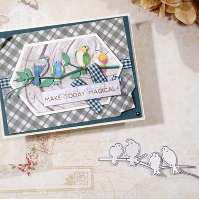 Vögel Zweig Metall Stanzformen Diy Scrapbooking Fotoalbum Dekorative Prägung PaperCard Handwerk Stanze