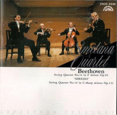 CD BEETHOVEN - String Quartet No.11 & 14: Smetana  25CO2546 Japan Classical Used