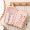 Large Capacity Toiletry Bag 3-Layers Dry-wet Separation Cosmetic Organizer Bag Durable Portable Makeup Bag Travel