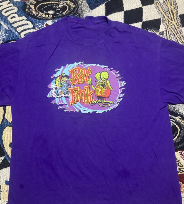 Purple Rat Fink Hot Rod Ed Big Daddy T-Shirt Full Size RS324 XXXXL