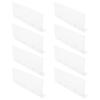 8Pcs Clear Acrylic Closet Shelf Dividers Adjustable Transparent Organizers for Clothes Towels Books Shoes Kitchen 28Cm