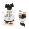 Heavy Duty Copper Battery Disconnect Switches for Marine Use Waterproof Knob Control Secure Power Shut Down Boats Motorhome