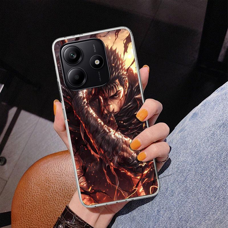 G-Guts B-Berserks Anime Phone Case For Xiaomi Redmi Note 15 14 13 12S 12 11 Pro Plus 14S 11S 11E 10 10S 11T 5G Personalized Cove
