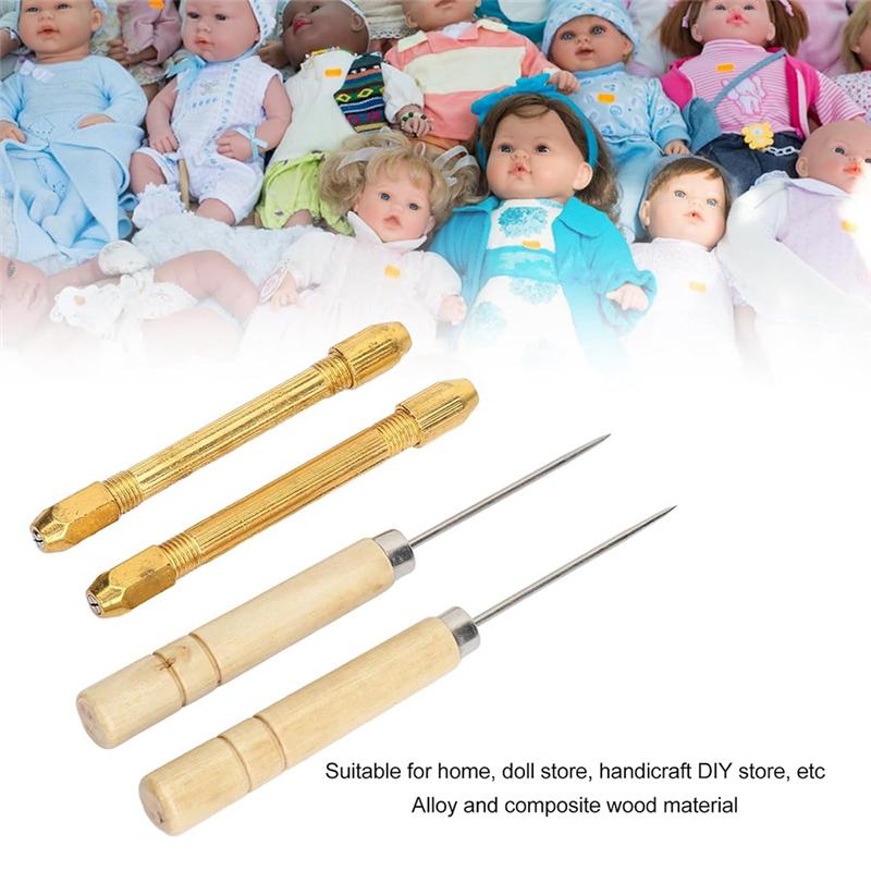 ABBP- Strumento per Radicazione Capelli 2 Pezzi Supporti per Rerooting Capelli 10 Pezzi 06Mm Kit Fai da Te per Creazione Capelli