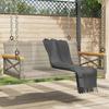 VidaXL Swing Grey 109x62x40 Cm Braided Resin, Hanging Chair, Swing Seat, Rattan Hanging Chair, Chair 368153