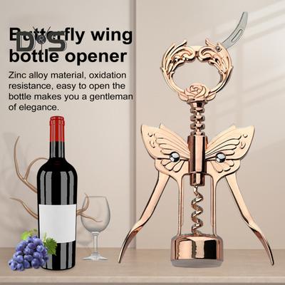 Deschizător de sticle de vin, aripă de fluture, tirbușon multifuncțional pentru bucătărie, restaurant, castel și baruri, decor de masă