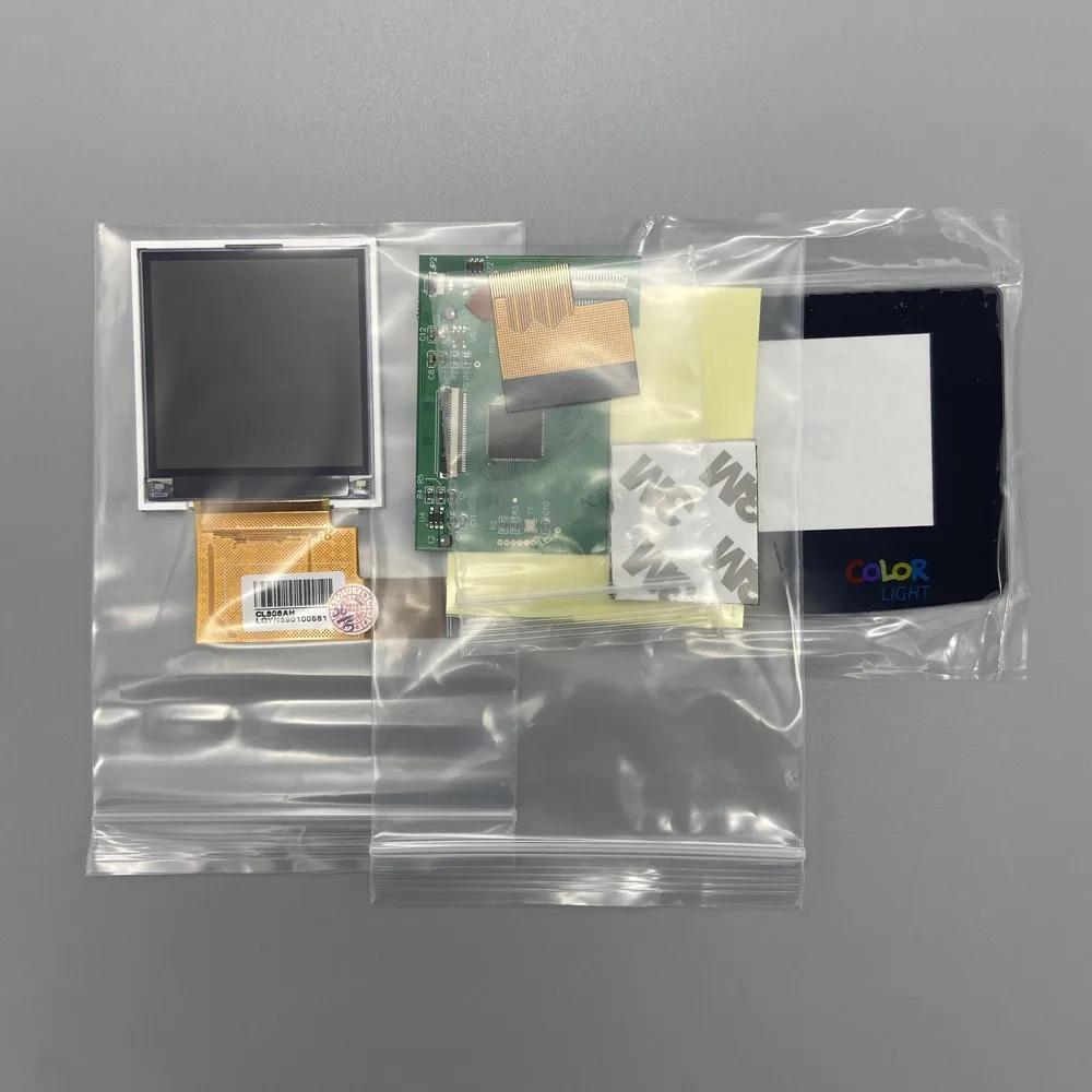 2.2 inches GBC LCD High brightness LCD screen for Gameboy COLOR GBC, plug and play without welding and shell cutting 2.2 GBC Black
