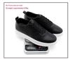 Four Seasons Men's Black Casual Skateboard Slip-On Loafers - Lightweight Lace-Up Sports Shoes for Students