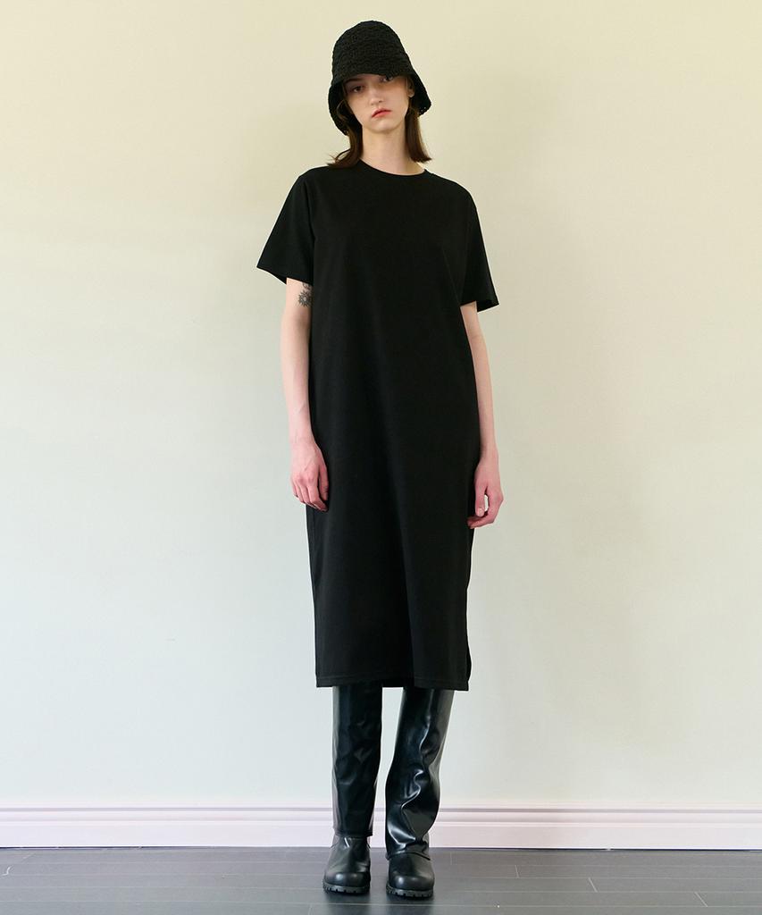 Kamino Summer Slit Dress Black