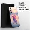 butterfly pattern Phone Case For Samsung S 25,24,23,22,30,21,10,9,Ultra,Plus,Lite,FE,4,5 G Black Soft Case