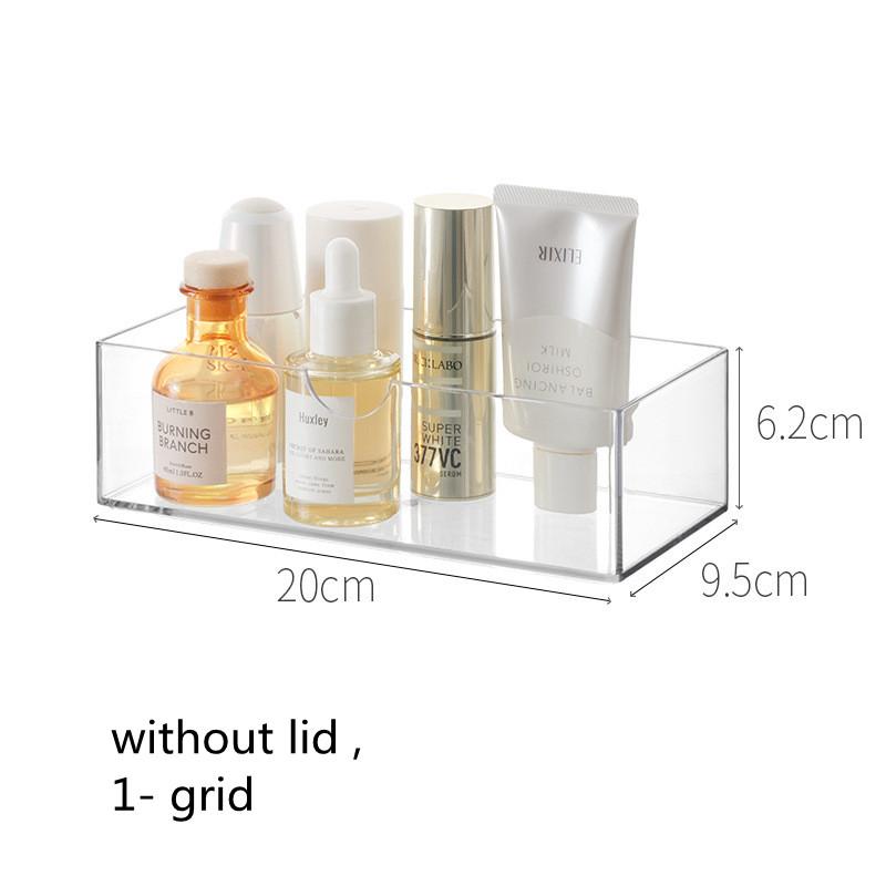 Transparent Cosmetic Storage Box Makeup Organizer Cotton Swab Cotton Pad Storage Box Desktop Acrylic Organizer