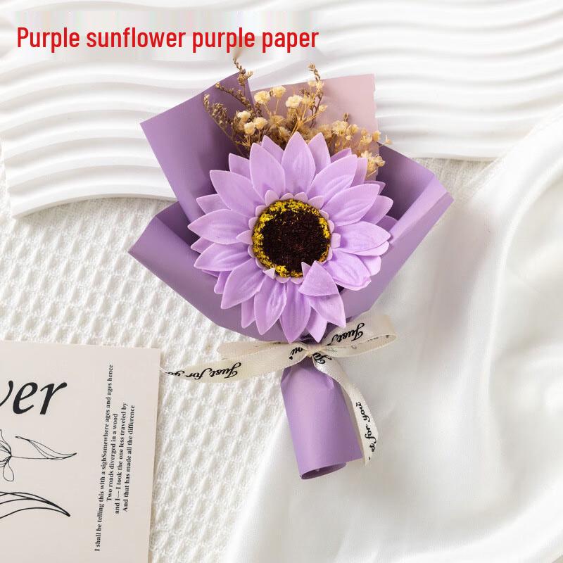 Mini Sunflower Soap Flower Bouquet Gift Set