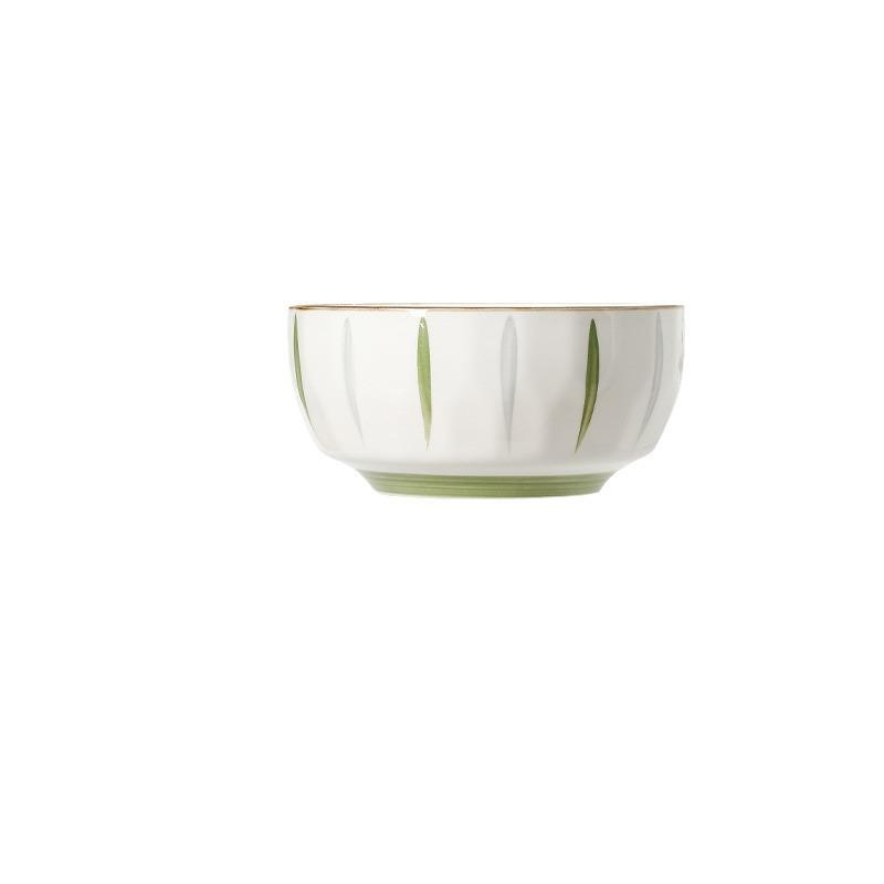 Dishes And Dishes Set Household Underglaze Color Simple Dishes And Tableware 2024 Dishes And Chopsticks Plates And Dishes Combination White Porcelain