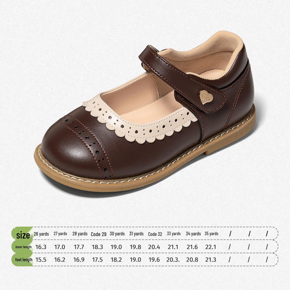 Snuffy Girls  Brogue Leather Princess Flats - 2026 Spring/Autumn Collection 31