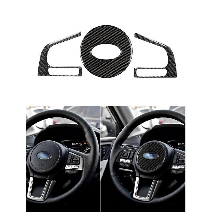 Car Carbon Fiber Central Console A/C Switch Panel Rear Dashboard Side Air Vent Outlet Cov For Subaru Forester 2013-2018