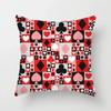 Luxury Home Decoration Pillowcase Props Hearts Square Black Heart Poker Pattern Office Sofa Car Cushion Cover