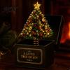 Snowman Reindeer Decor Christmas Magic Gift Box, Spring-Loaded Pop-Up Holiday 3D Santa Children Entertainment Claus Angel Elk Trick Box for