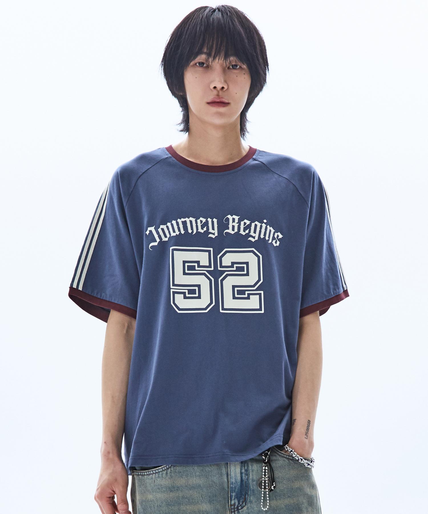Raymont Journey Begins Ringer T-Shirt_Blue Color/S