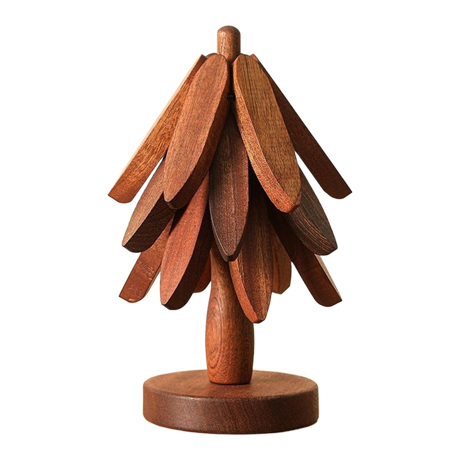 

Christmas Tree Decorative Anti Scald Heat Resistant Table Mat Tree Shape Pot Holders Heat Insulated Pad for Hot Dishes