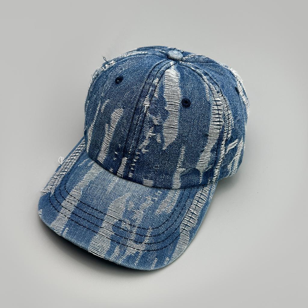 Street Mixed Color Tie-Dye Baseballkappe für Männer und Frauen Sonnenschutz Broken Wind Personalisierte Vielseitige Outdoor-Kappe