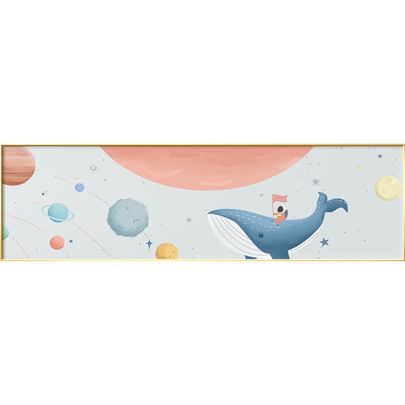 Poster e stampa su tela a tema viaggi spaziali nordici, carini cartoni animati per bambini, immagini per l'arte murale per soggiorno, camera da letto, decorazione per bambini