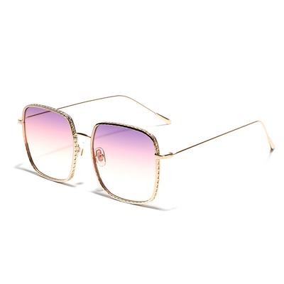 Glasses Frame Square Gradual Change Color Sunglasses Men Face Covering Street Popular Sunglasses Women Retro