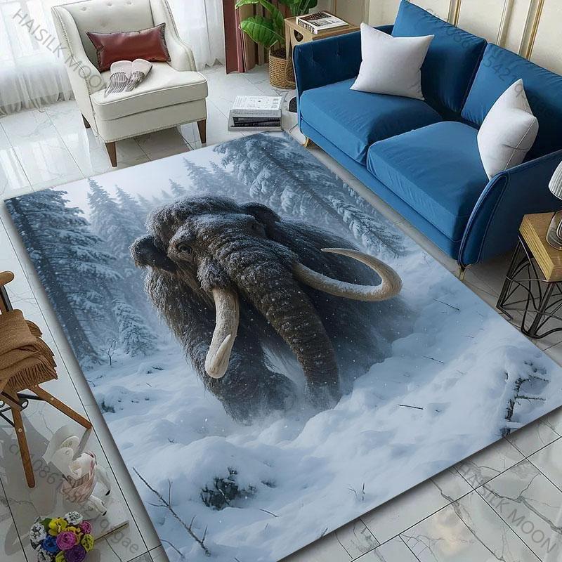 

Multi-Size Mammoth Pattern Carpet for Living Room Bedroom Sofa Home Decor Non-slip Floor Mat Large Size Luxury Gift 40cm x 60cm