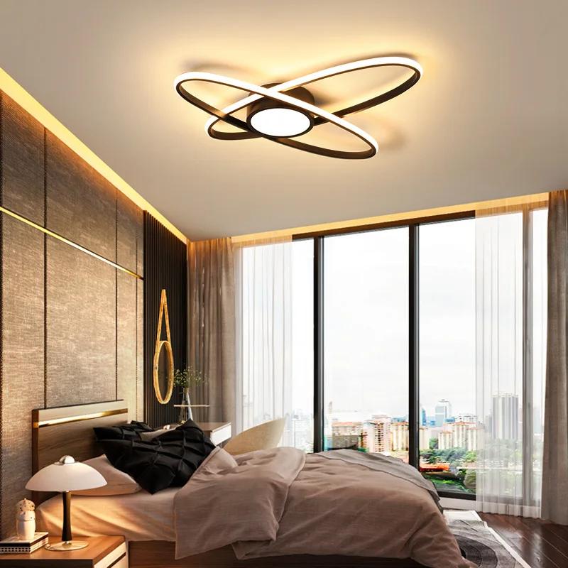 Modern Ceiling Lights LED Lamp For Living Room Bedroom Study Room White Black Color Surface Mounted Ceiling Lamp Deco AC85-265V