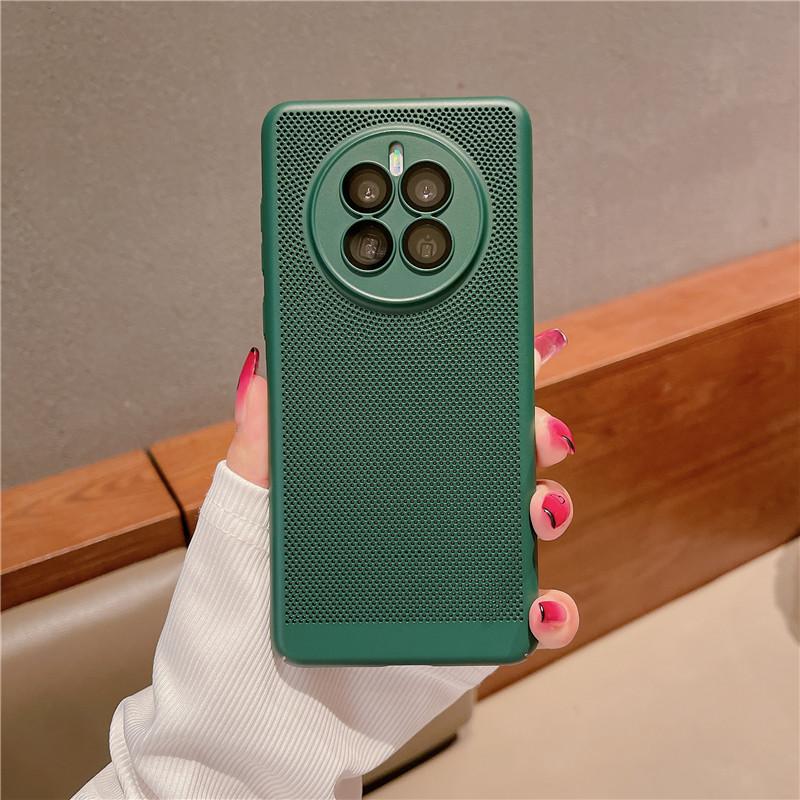 Husă cu acoperire completă cu disipare a căldurii cu film pentru lentile pentru Huawei Mate 60 50 50E 30 Pro Plus Grilă de răcire respirabilă Carcasă din spate tare pentru PC