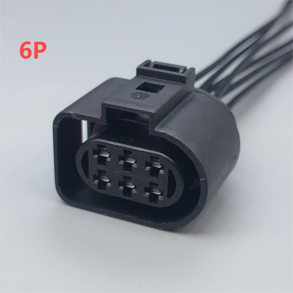 2/3/4/5/6/8/10 Pin 3.5mm Auto Ignition Coil Waterproof Connector Horn Sensor Plug With Cable 1J0973722 For VW Plug Connectors 4