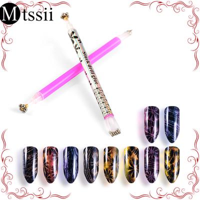 Nail Art fleur oeil de chat aimant stylo bande bâton magique bricolage 3D magnétique UV Gel vernis