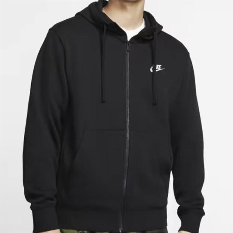 Nike Sweatshirts Men's Black Hooded Moderate Cardigan BV2469-010