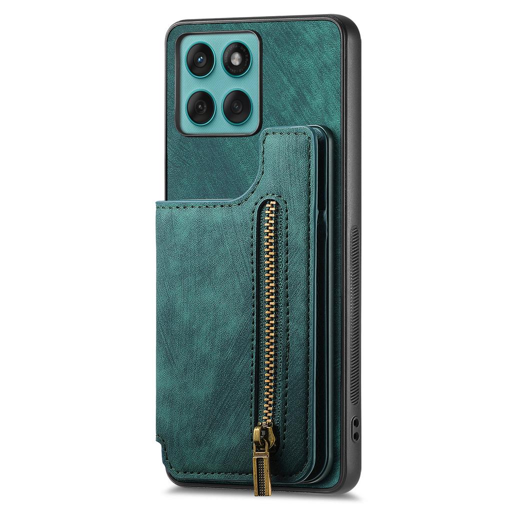 Crossbody Zipper Cards Solt Wallet Leather Case For MOTO G05 G15 Power Fusion Stylus 60 G35 G55 G85 Edge 60 Pro Free Bracket