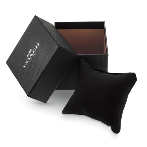 Coach Women's Grayson Watch - 14504112 Black with Black Strap, Black//Sheer Pleasure, Strap