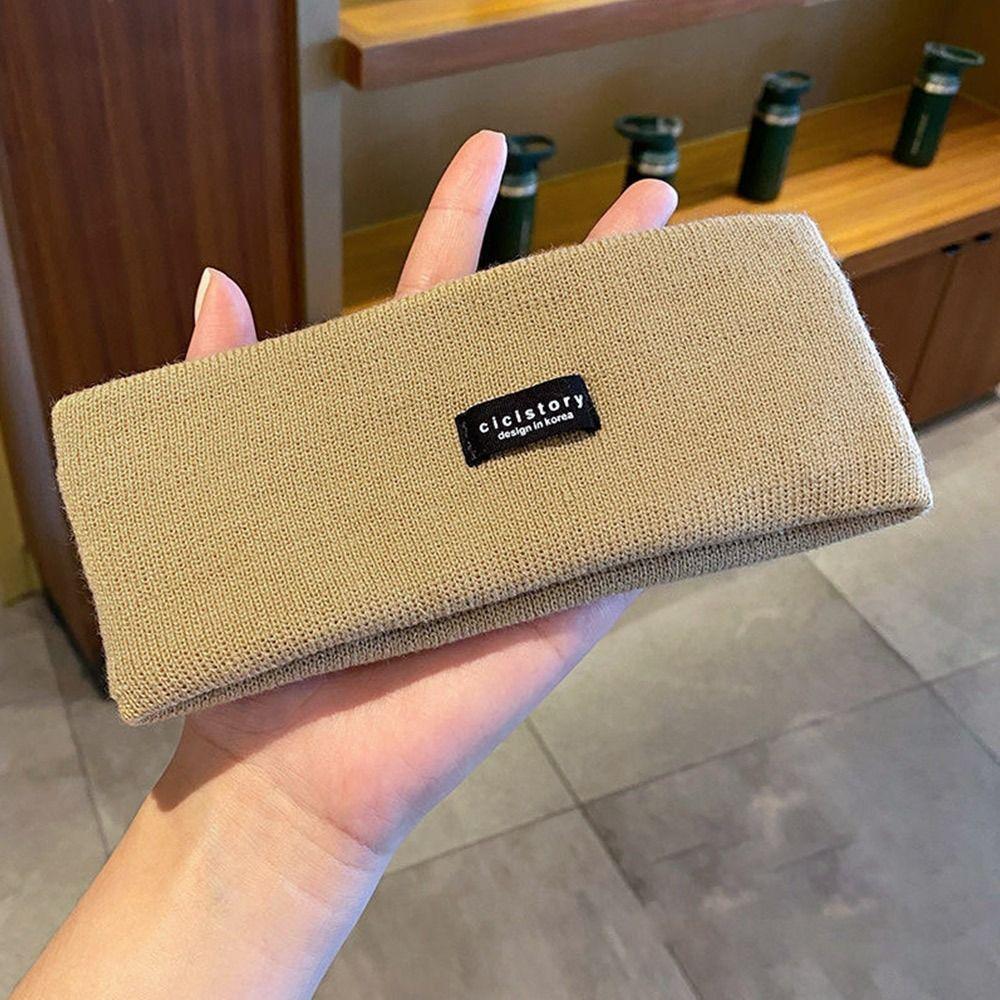 Sweat-absorbing Knitted Hair Band Wide Makeup Hair Bands Fashion Hair Accessories  Women