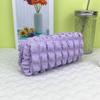 Myk Puff Blyantveske Stor Kapasitet Plissert Pennorganisator Glatt Glidelås Sminkepose for Skole Reise Multifunksjonell Oppbevaringspose